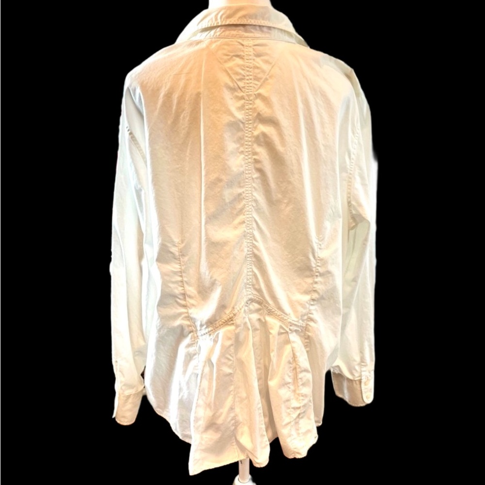 Vtg Tommy Hilfiger Women’s Stitch Detail Silhouette Shirt 18 Preppy Normcore - Picture 2 of 16